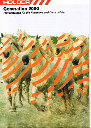 Kommuniális traktorok - elülső felfüggesztéssel Holder C 220