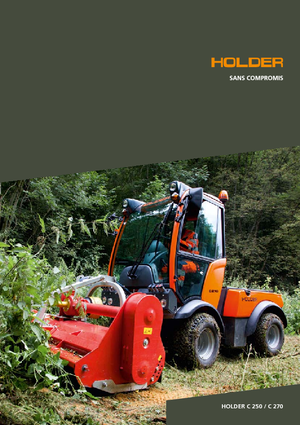 Kommuniális traktorok - elülső felfüggesztéssel Holder C 250