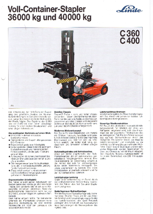 Dízel targoncák Linde C 400/3