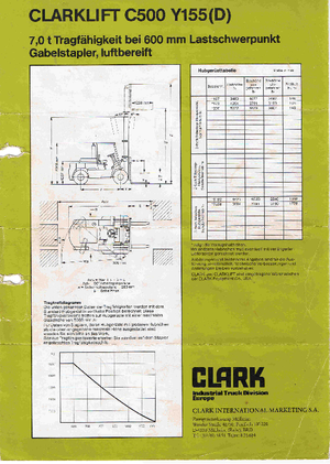 Dízel targoncák Clark C 500-y-155 D