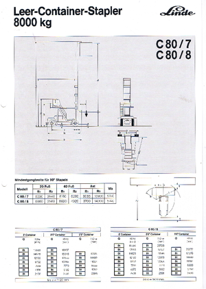 Dízel targoncák Linde C 80/7