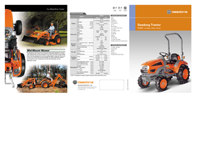 Kommuniális traktorok - elülső felfüggesztéssel Kioti CK 22 HST