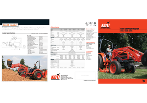 Kommuniális traktorok - elülső felfüggesztéssel Kioti CK 35