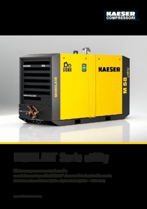 Telepített kompresszorok - dízel, elektromos, benzines Kaeser Mobilair M 57 Utility