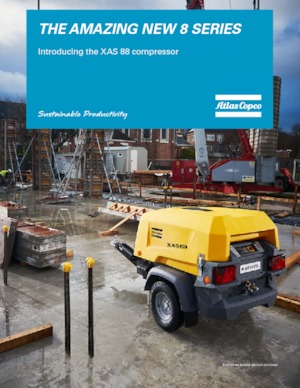 Mobilkompresszorok - dízel, elektromos, benzines Atlas Copco XAS 88 Kd