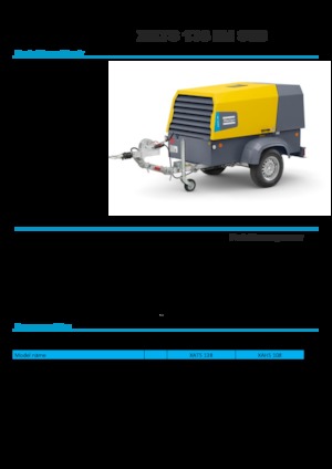 Mobilkompresszorok - dízel, elektromos, benzines Atlas Copco XATS 138 Kd