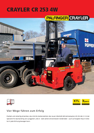 Dízel teherautóra rögzíthető targoncák Palfinger CR 253 4W