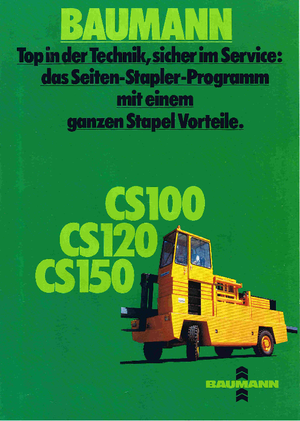 Dízel oldalvillás taroncák Baumann CS 100/16/35