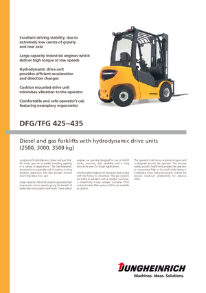 Dízel targoncák Jungheinrich DFG 425