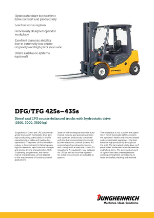 Dízel targoncák Jungheinrich DFG 435s