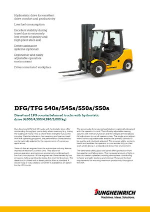 Dízel targoncák Jungheinrich DFG 550s