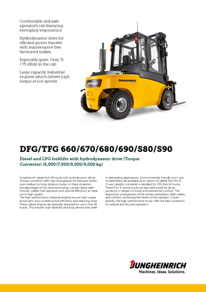 Dízel targoncák Jungheinrich DFG 690
