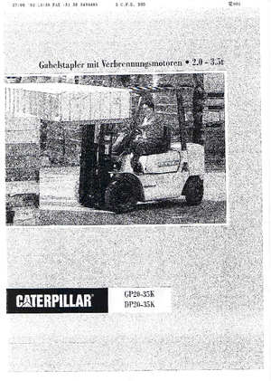 Dízel targoncák Caterpillar DP 25 K