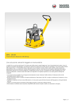 Kétirányú vibrolapok Wacker Neuson DPU 2560H
