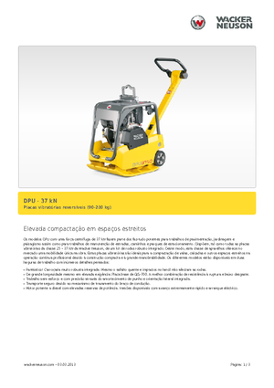 Kétirányú vibrolapok Wacker Neuson DPU3750Hets