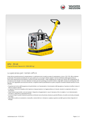 Kétirányú vibrolapok Wacker Neuson DPU5545H