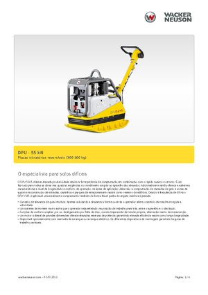Kétirányú vibrolapok Wacker Neuson DPU5545H