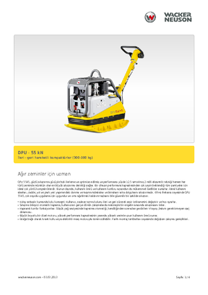 Kétirányú vibrolapok Wacker Neuson DPU5545H