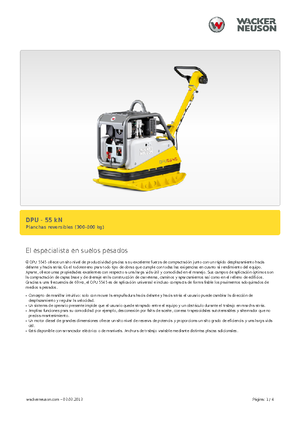 Kétirányú vibrolapok Wacker Neuson DPU5545H