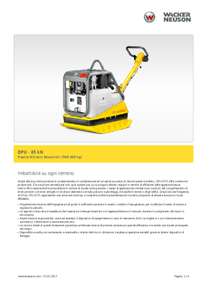 Kétirányú vibrolapok Wacker Neuson DPU6555He