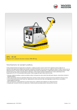 Kétirányú vibrolapok Wacker Neuson DPU6555He