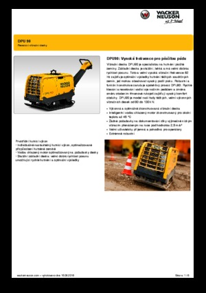 Kétirányú vibrolapok Wacker Neuson DPU90 Lem 770