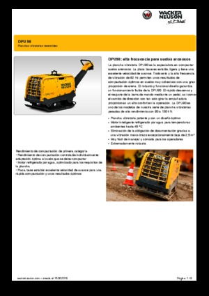 Kétirányú vibrolapok Wacker Neuson DPU90 Lem 770