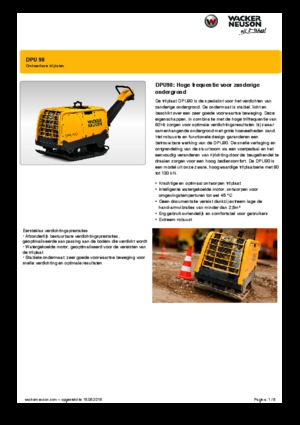 Kétirányú vibrolapok Wacker Neuson DPU90 Lem 770