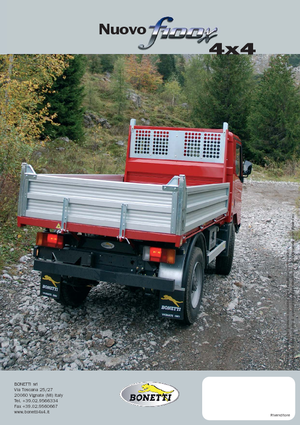 Kommuniális traktorok - elülső felfüggesztéssel Bonetti F 100 X