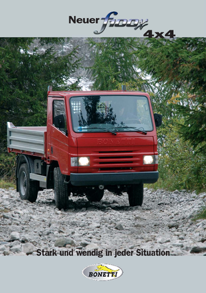 Kommuniális traktorok - elülső felfüggesztéssel Bonetti F 100 X