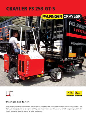 Dízel teherautóra rögzíthető targoncák Palfinger F3 253 GT-S