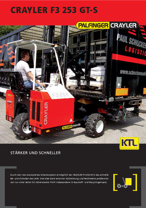 Dízel teherautóra rögzíthető targoncák Palfinger F3 253 GT-S