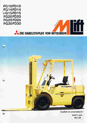 Dízel targoncák Mitsubishi FD 30 T