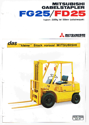 Dízel targoncák Mitsubishi FD 25 K
