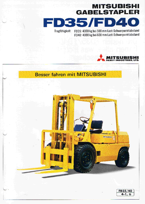 Dízel targoncák Mitsubishi FD 35 AT