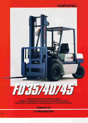 Dízel targoncák Komatsu FD 35 T-5 E