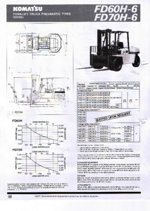 Dízel targoncák Komatsu FD 70-6