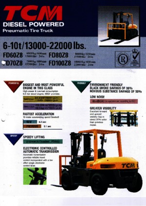 Dízel targoncák TCM FD 60 Z 8