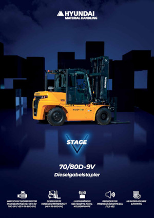 Dízel targoncák Hyundai 70D-9V