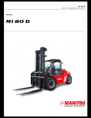 Dízel targoncák Manitou MI 80 D