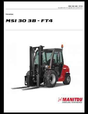 Terepjáró targoncák Manitou MSI 30 3B / FT4