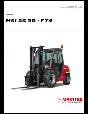 Terepjáró targoncák Manitou MSI 35 3B / FT4