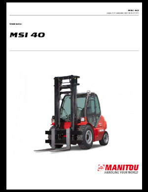 Dízel targoncák Manitou MSI 40