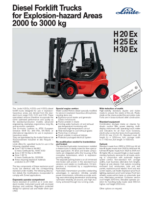 Dízel targoncák - robbanásbiztos Linde H 20 D EX Zone 2