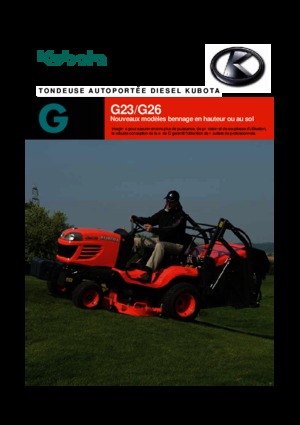 Kommuniális traktorok - elülső felfüggesztéssel Kubota G 26 LD