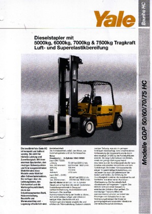 Dízel targoncák Yale GDP 70 HC