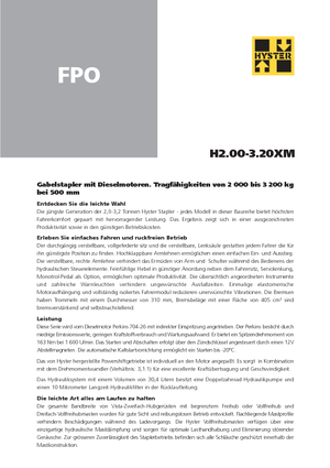 Dízel targoncák Hyster H 3.00 XM