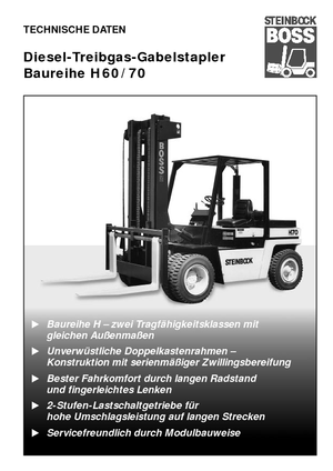 Dízel targoncák Steinbock H 60 D