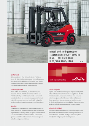 Dízel targoncák Linde H80/900D