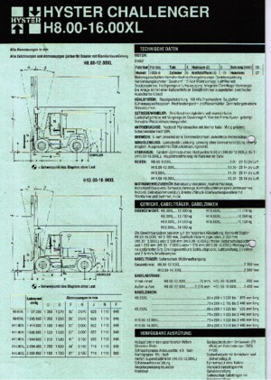 Dízel targoncák Hyster H 8.00 XL